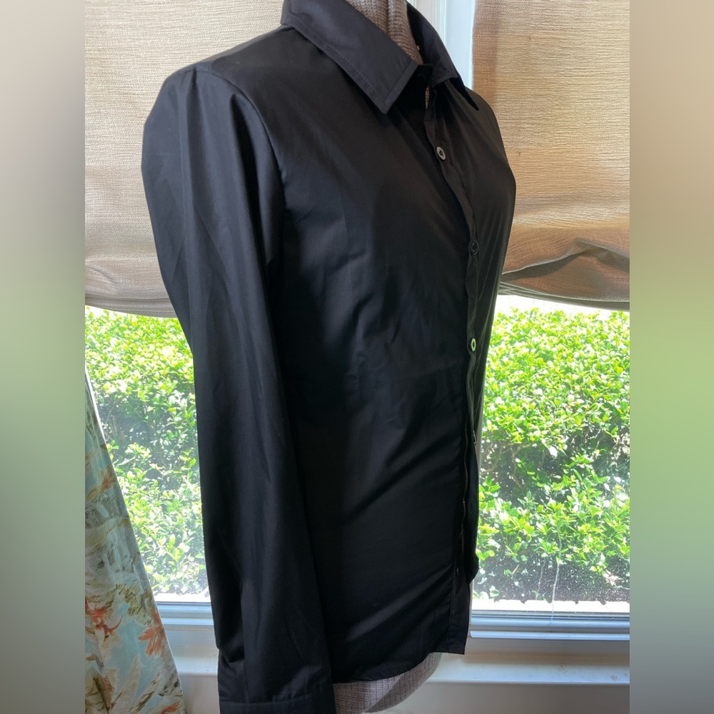 Private label black zipper interior size XS or Boys Large. New/never worn.